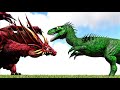 FEROXUS INDOZILLA REAPER BOSS VS LINEAGE VALAKAS DRAGON BOSS (ARK SURVIVAL EVOLVED BATTLE)