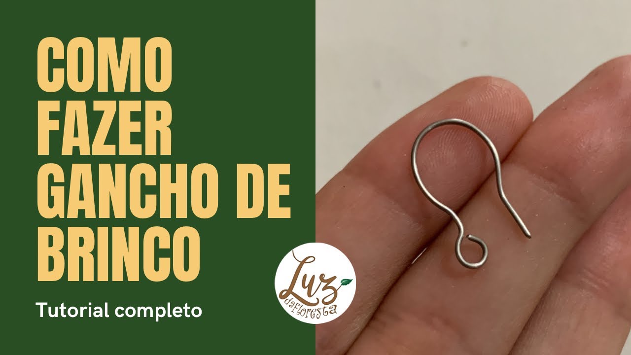 Como fazer gancho de brinco fácil