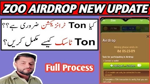 How to Complete ZOO Airdrop Ton Transaction || ZOO Airdrop New Important Updates
