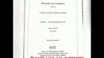 BCOC 133 BUSINESS LAW ASSIGNMENT SOLUTION 2020-2021