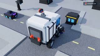 Neon Car Chase - Tiny Voxel Story Made in Blender screenshot 3