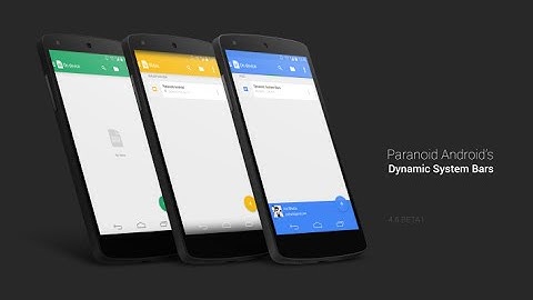 Nexus 5 - Paranoid Android 4.6 - Beta 1 - Dynamic System Bars