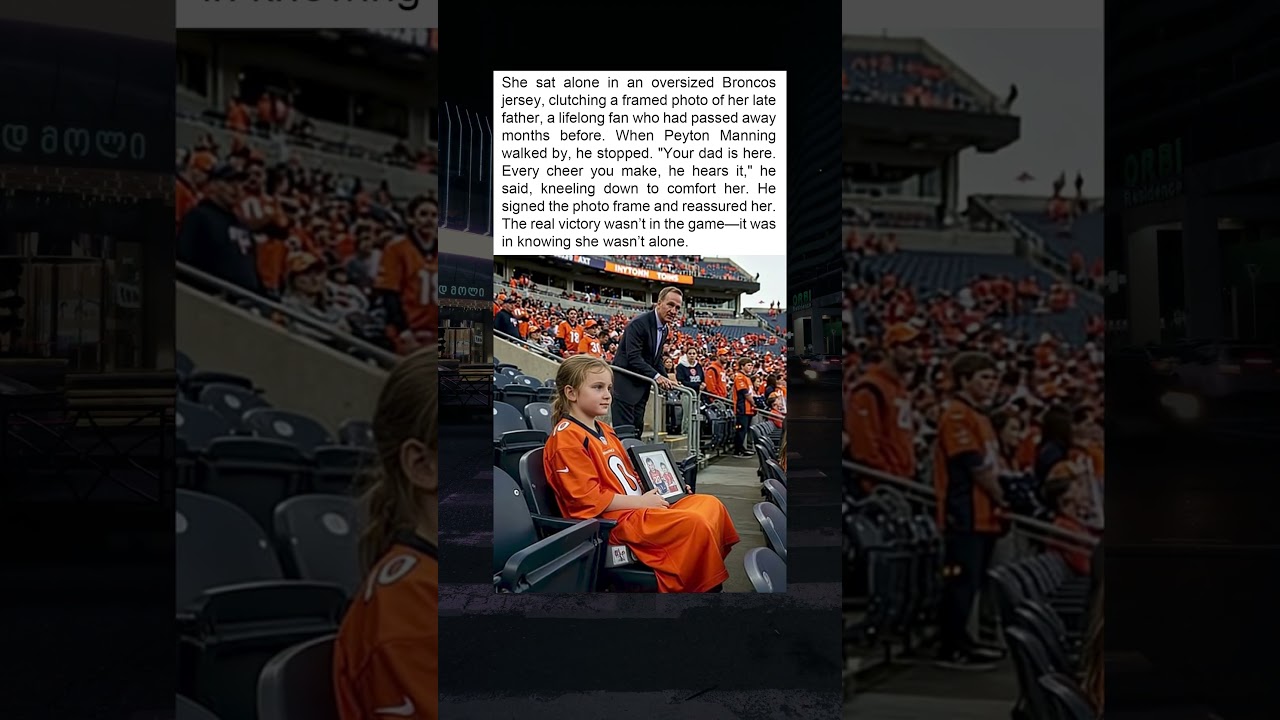 "The Real Victory: Peyton Manning’s Moment of Comfort for a Grieving Fan"
