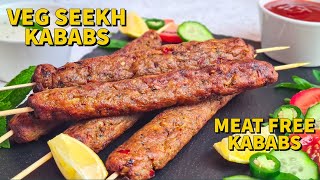 Vegetable Seekh Kabab Recipe | Aloo Ke Seekh Kabab | Vegan Kababs