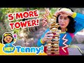 S&#39;mores Tower is About to Fall | Outdoor Activity for Kids | Educational Video for Kids | Hey Tenny!