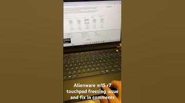 Alienware m15 r7 touchpad freezing issue and fix #dellalienware #alienwarem15