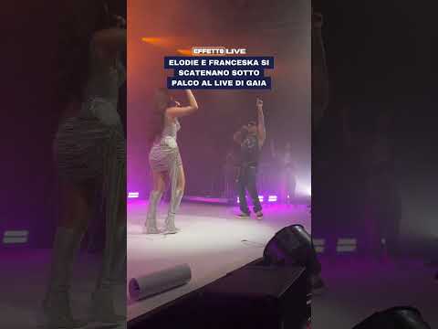 Video Elodie e la fidanzata Franceska Nuredini al concerto di Gaia al Fabrique di Milano il 18-04-2026