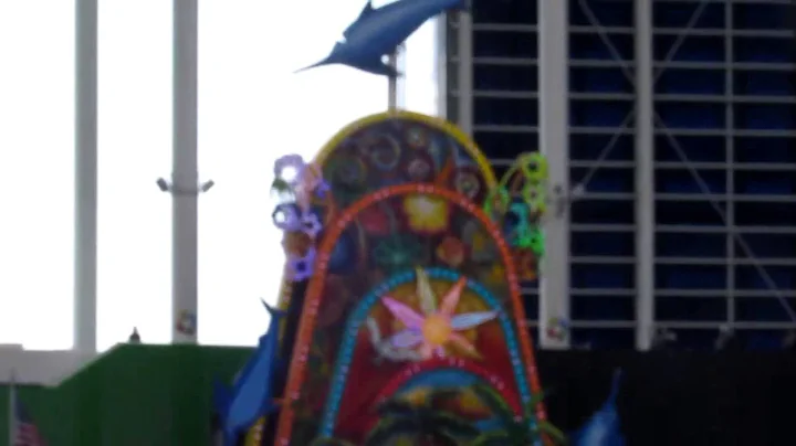 Marlins Park Home Run Feature goes off after a Chris Colabello homer