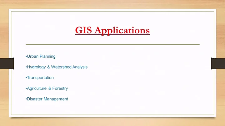Introduction to GIS