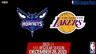 Charlotte Hornets vs Los Angeles Lakers Live Stream (Play-By-Play & Scoreboard) #NBA #Lakers