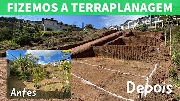 Como fazer terraplanagem em terreno em aclive?
