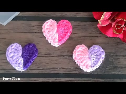 How to Crochet A Heart I Crochet Small Heart I Valentines Crochet Ideas