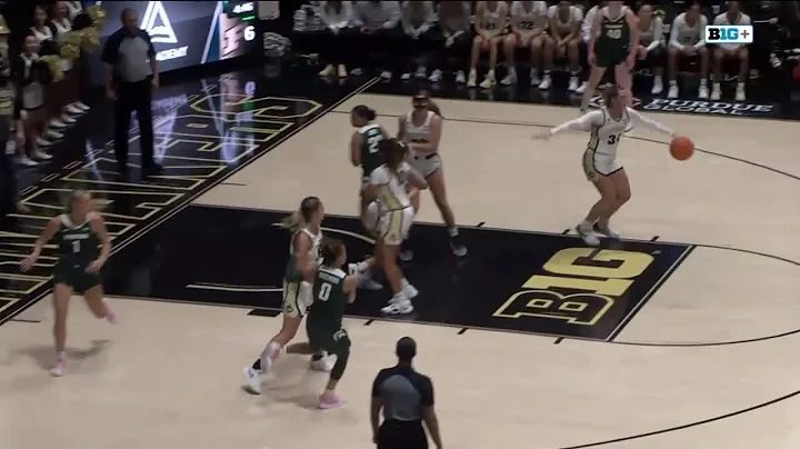 Theryn Hallock Highlights vs. Purdue | Michigan State Women's Basketball | 02/21/2024