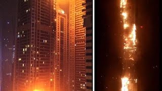 [new video] DUBAI FIRE The Marina Torch Tower On Fire