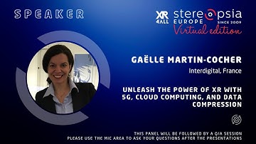 Gaëlle MARTIN-COCHER | Codecs and split rendering architecture for XR