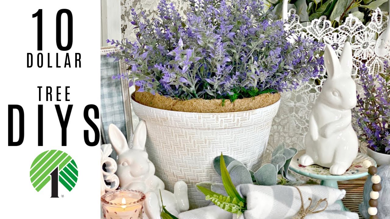 🌿10 DIYS EASTER SPRING DOLLAR TREE DECOR CRAFTS 🌿 "I Love Spring" ep 9 ...