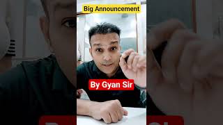 Biggest Announcement by Gyan sir #viralvideo #shortvideo #uppcs #uppsc #roaro #pcs #beo #ahc #bpsc