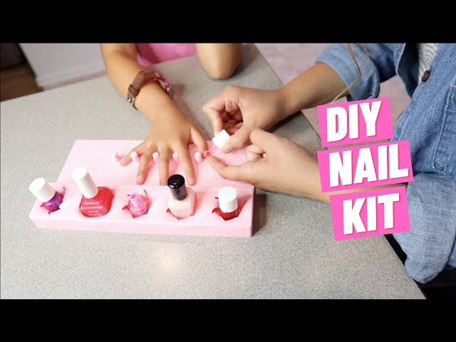 DIY nail polish kit but we don't follow the instructions… - YouTube