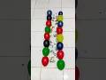 popping mini small rainbow water color balloons reverse video asmr #shorts #poppballons #viralvideo