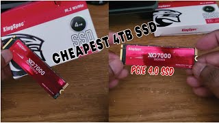 Cheapest & Fastest 4TB SSD: KingSpec PCIe 4.0 SSD ｜Unlock Your Gaming Potential with the XG7000