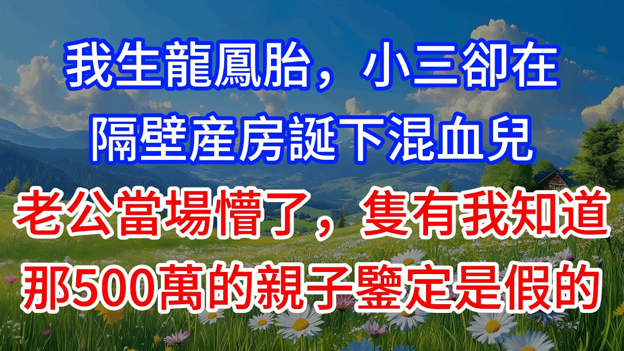 我生龍鳳胎，小三卻在隔壁産房誕下混血兒，老公當場懵了，隻有我知道那500萬的親子鑒定是假的