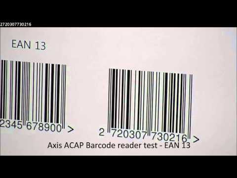 ACAP Barcode reader test