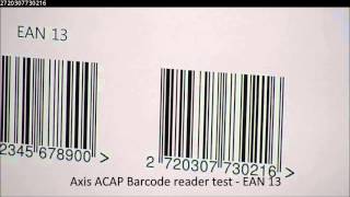 ACAP Barcode reader test
