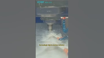 Metal polishing-mirror like finish.  #machine #cncmill #veyerbrush #machinetools #polishing #tools