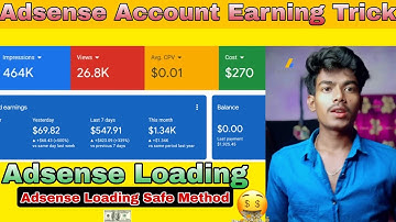 Adsense Account Earning Tricks | High Cpc Keywords | Adsense Loading Course Free 2023 | New Tricks
