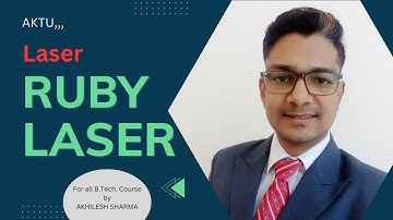 Ruby Laser, Solid Laser, Three Level Laser