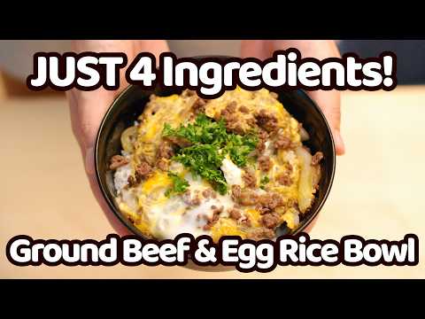 Japanese Ground Beef Bowl Recipe