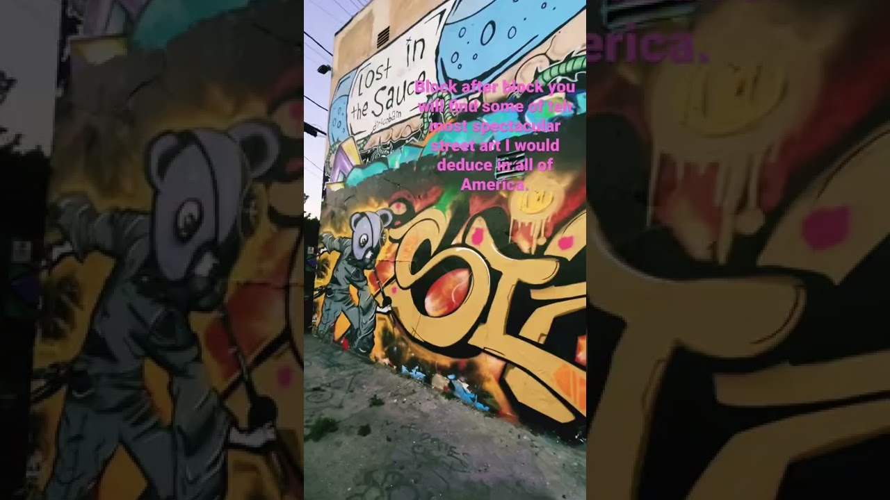 Melrose Avenue in Los Angeles One of Americas Biggest Collections of Legal Government  Ok👍Graffiti.