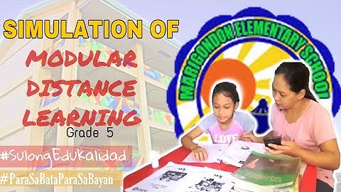 Simulation of Modular Distance Learning