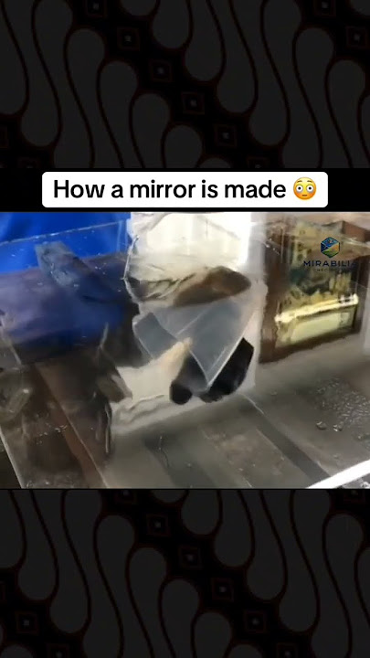 Ever wondered how a simple sheet of glass becomes a mirror? #MirrorMaking #HowItsMade #MirrorScienc