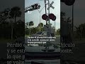 Huida de la policía termina en un aparatoso choque