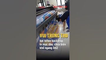 In backdrop Trung thu chủ đề Vui Trung thu cùng các con - In Kỹ Thuật Số Since 2006