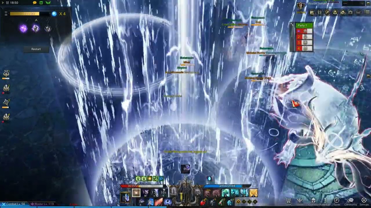 Lost Ark - Argos Phase 2 Moon Party. Bard Gameplay