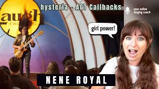 Nene Royal | Hysteria - AGT Callbacks | Vocal Coach Reaction & Analysis