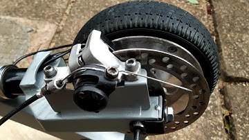 Attaching A Brake Disc To A Hoverboard Wheel Motor Build Tutorial - DIY Electric Scooter Update