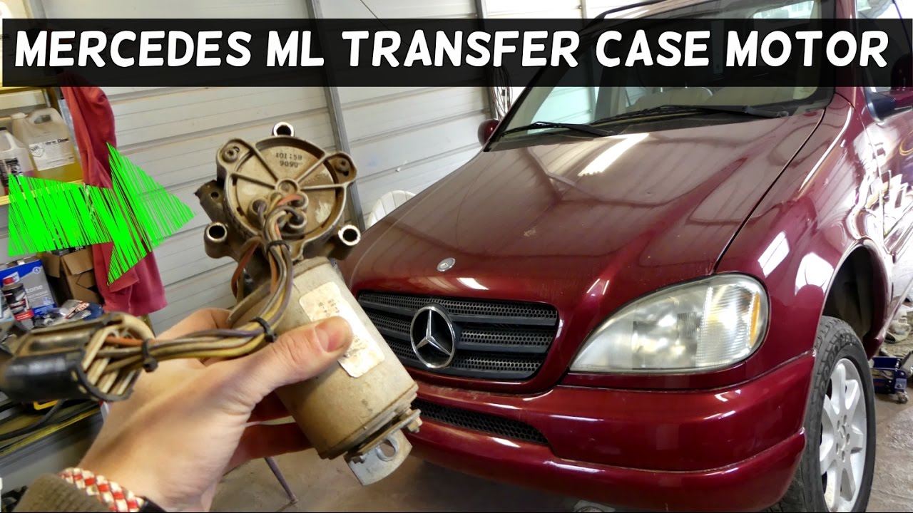MERCEDES W163 TRANSFER CASE MOTOR REMOVAL REPLACEMENT ML320 ML430 ML230