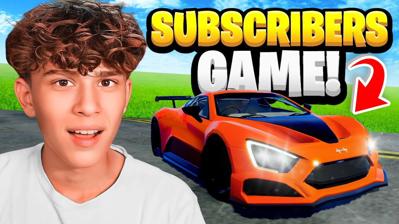 Пробую автомобильную игру для подписчиков на ROBLOX!