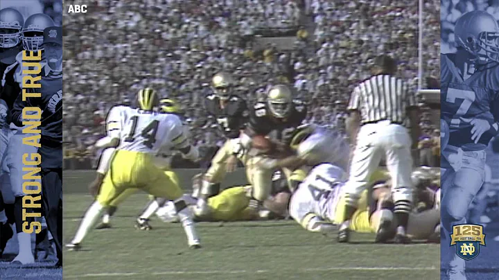 1986 vs. Michigan - 125 Years of Notre Dame Footba...