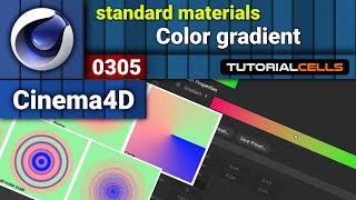 0305. Color gradient in cinema 4d