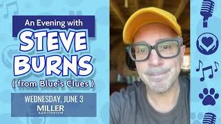 June 3, 2026 • An Evening with Steve Burns (From Blue's Clues) • Miller Auditorium in Kalamazoo, MI