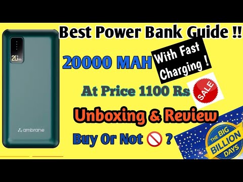 Ambrane PowerBank Review | 20000 Mah | PowerBank Guide 2022 | How to choose Best PowerBank | Sale|