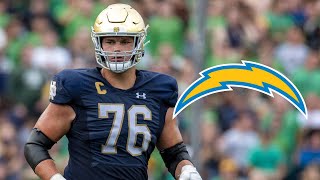 1st Round Pick OT Joe Alt College Highlights | LA Chargers