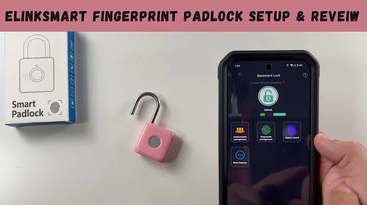 eLinkSmart Fingerprint Padlock Setup & Review