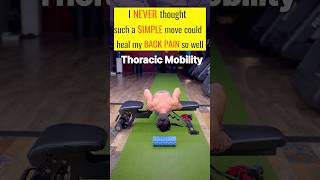 Back pain and thoracic mobility stretch #trending #viral #shorts #ytshorts #backpain #stretching 