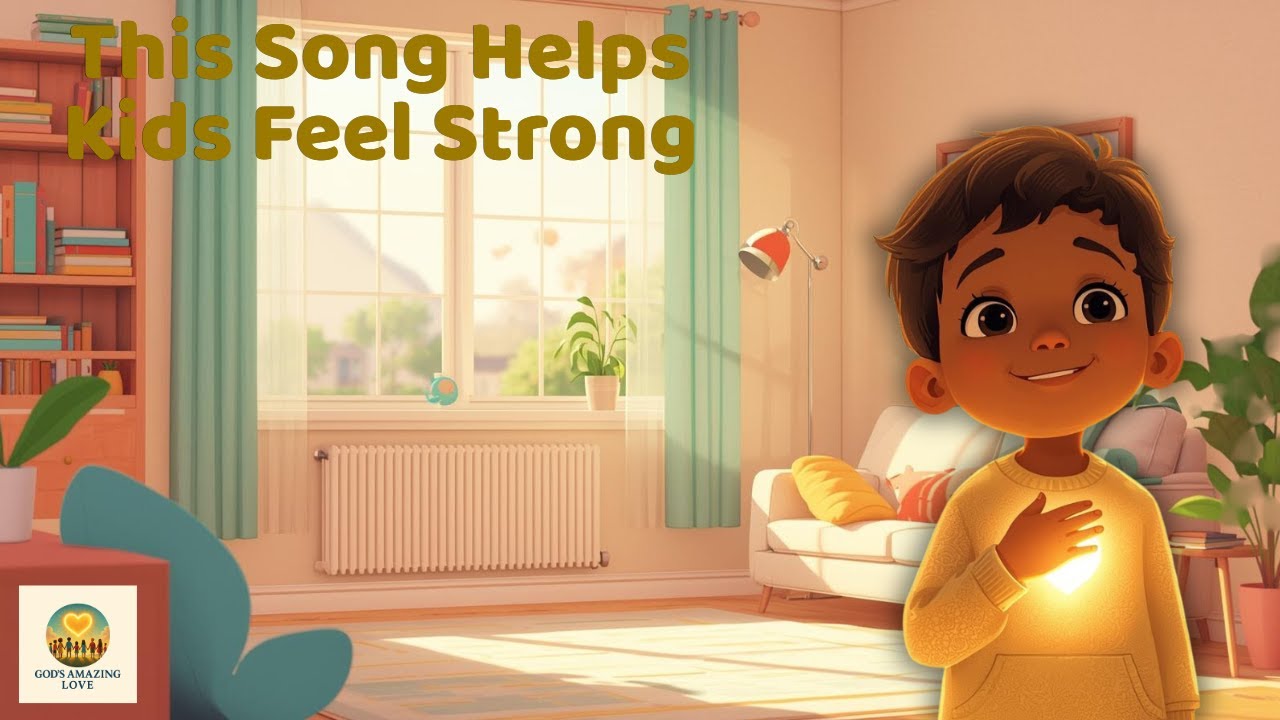 This Song Helps Kids Feel Strong | God Makes My Heart Strong (“Christian Kids Song)
