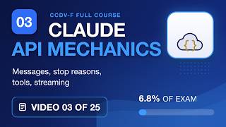 CCDV-F 03/25: Claude API Mechanics (Domain 2, 6.8%) | Claude Certified Developer Foundations